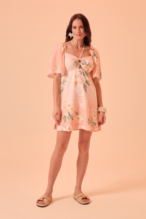 Vestido Curto Floral Sunrise Estampado - foto 2