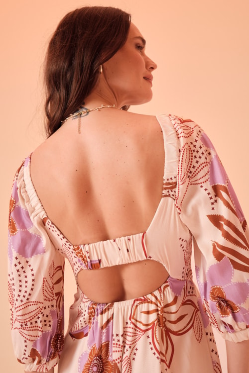 Vestido Curto Floresta Encantada Estampado - foto 2