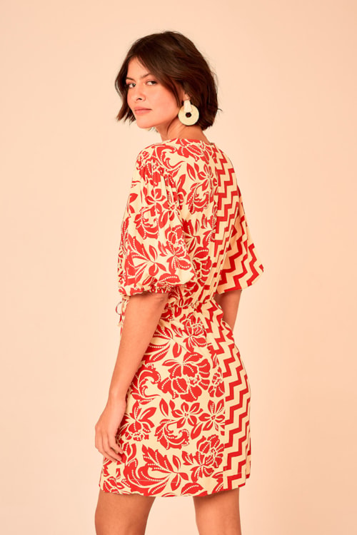 Vestido Curto Geometric Estampado - foto 6