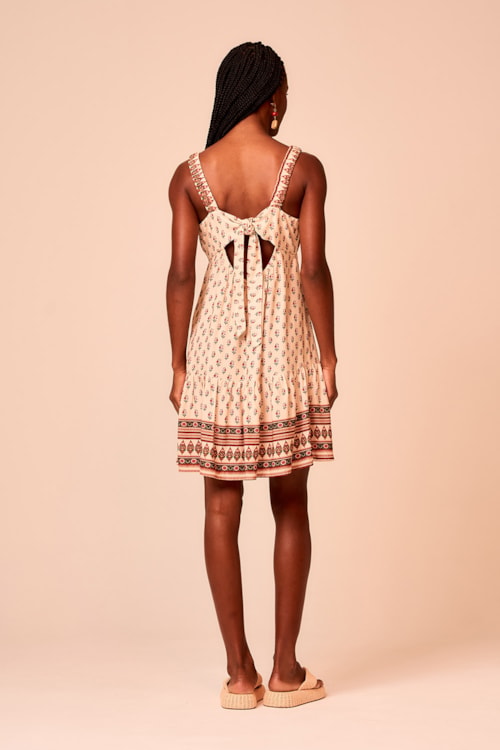 Vestido Curto Gravataria Lirica Estampado - foto 3