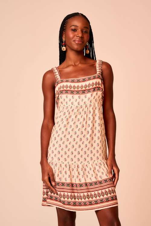 Vestido Curto Gravataria Lirica Estampado - foto 1