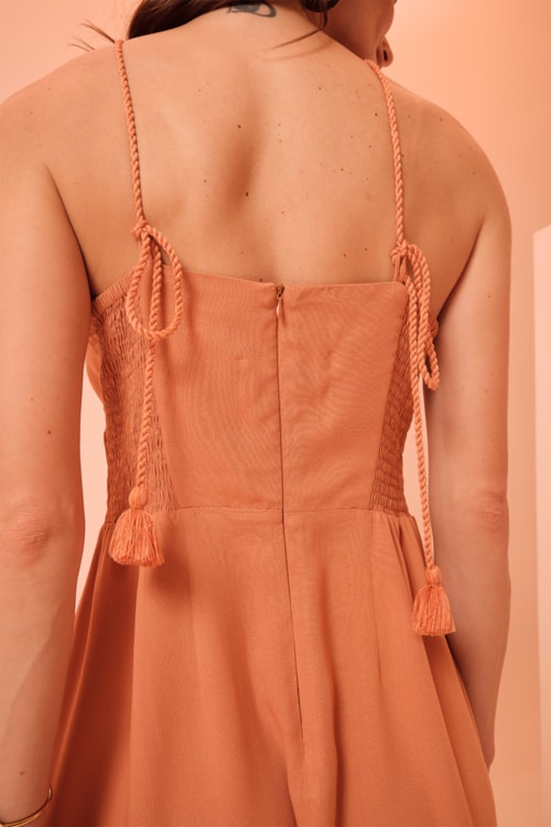 Vestido Curto Harmonia Laranja - foto 5