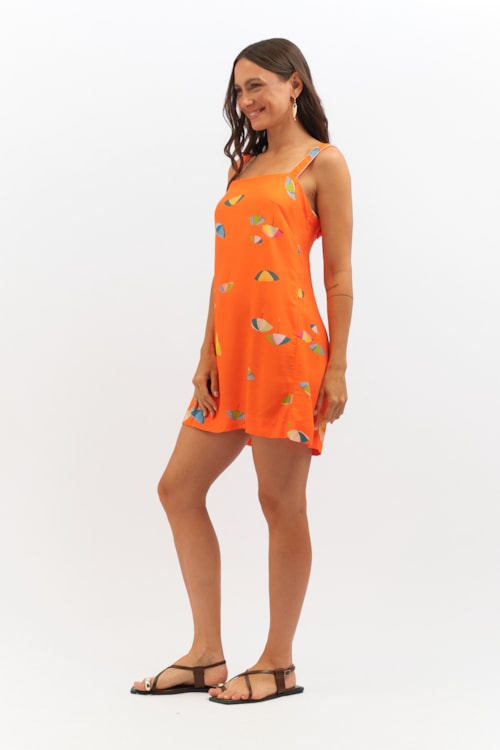 Vestido Curto La Playa Laranja - foto 3