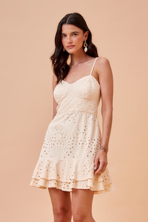 Vestido Curto Laise Milazzo Off - foto 1