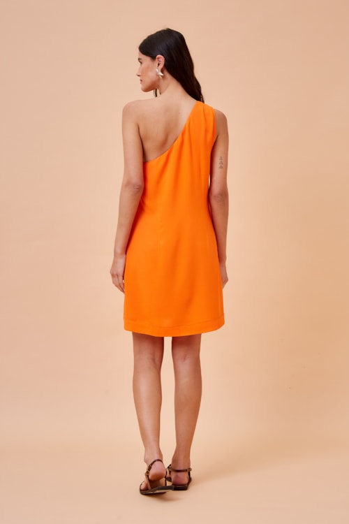 Vestido Curto Lirio Laranja Tangerina - foto 3