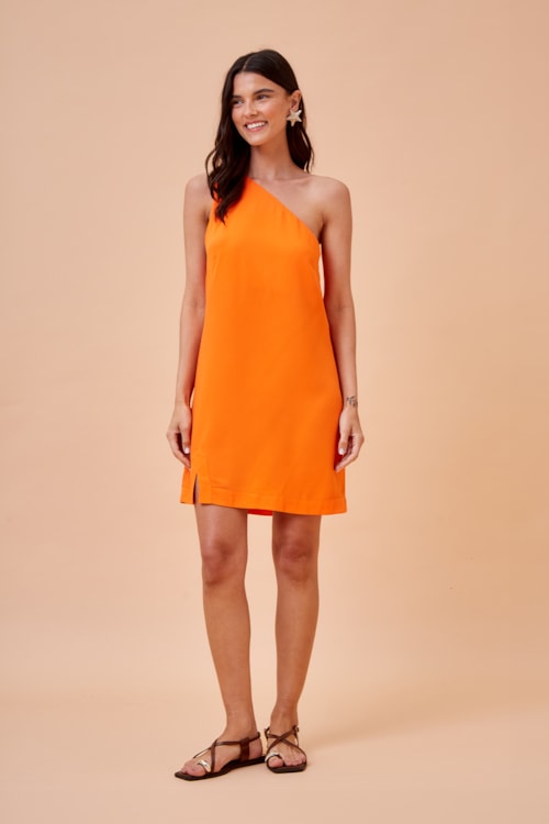 Vestido Curto Lirio Laranja Tangerina - foto 2