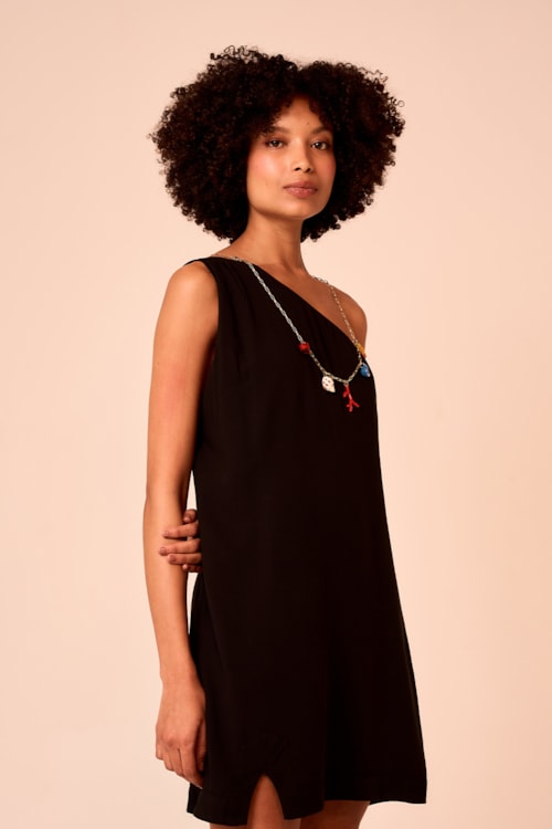 Vestido Curto Lirio Preto - foto 1