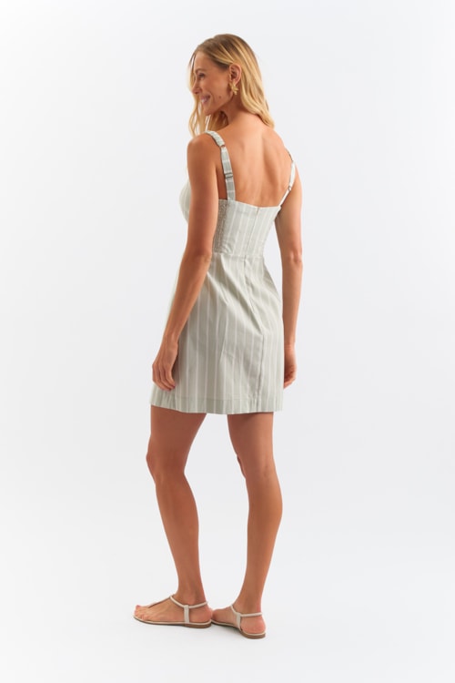 Vestido Curto Listra Cotton Listrado - foto 6