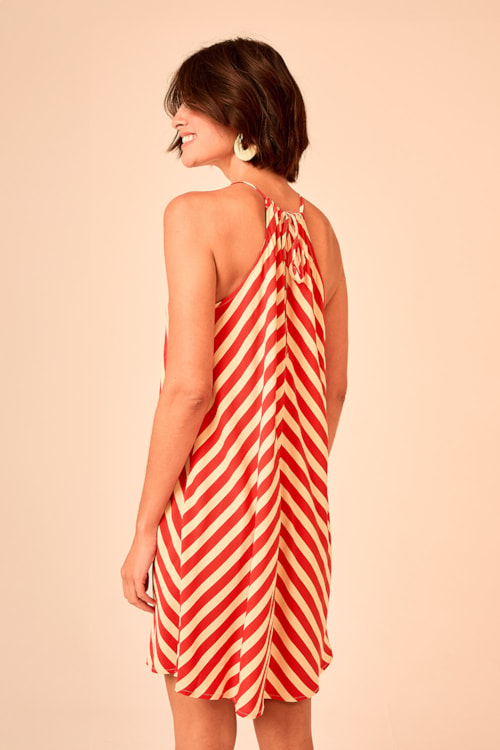 Vestido Curto Listra Geometric Estampado - foto 2