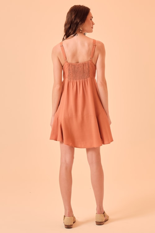 Vestido Curto Luma Caramelo - foto 4