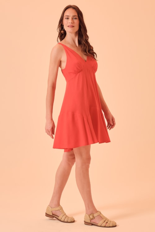 Vestido Curto Luma Vermelho - foto 4