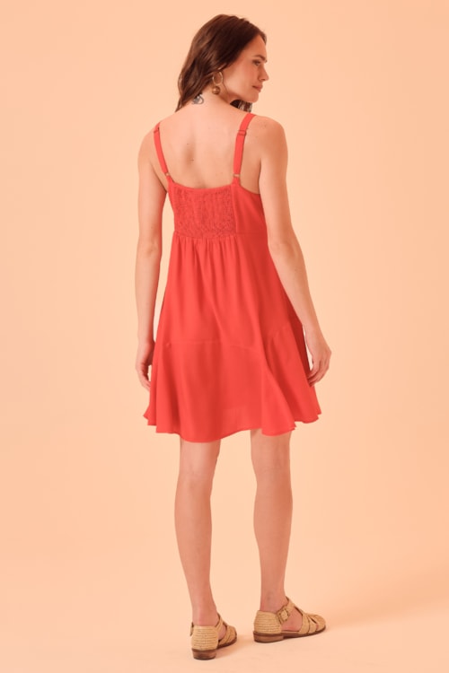 Vestido Curto Luma Vermelho - foto 5