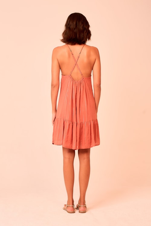 Vestido Curto Lyra Laranja Paprica - foto 3