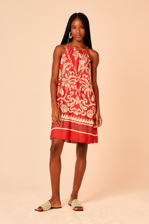 Vestido Curto Marchilli Estampado - foto 1