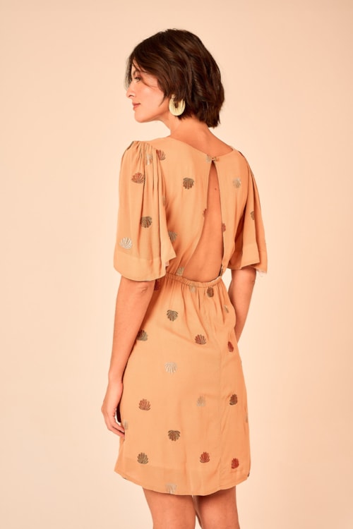 Vestido Curto Maresia Caramelo - foto 5
