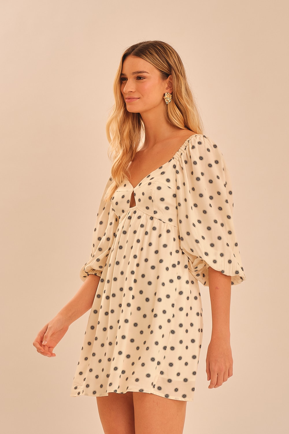 Vestido Curto Mini Solaris Estampado