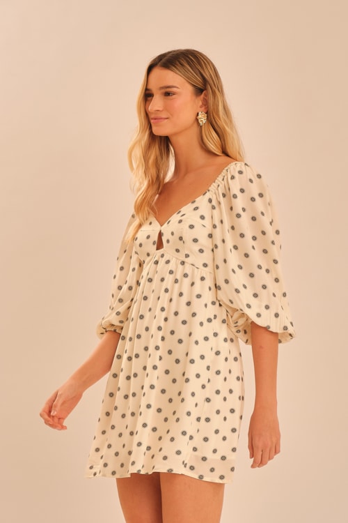 Vestido Curto Mini Solaris Estampado - foto 2