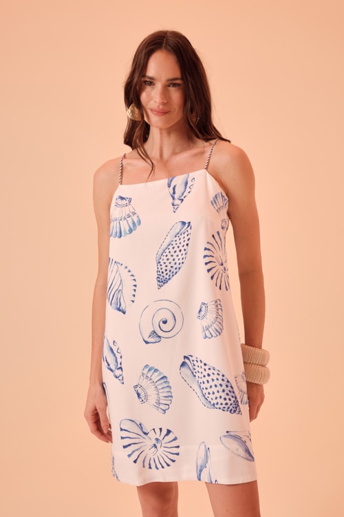 Vestido Curto Oceanica Estampado - foto 1