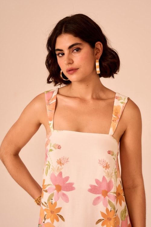 Vestido Curto Panô Dalia Estampado - foto 1
