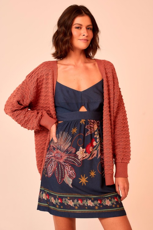 Vestido Curto Poesia Estampado - foto 1
