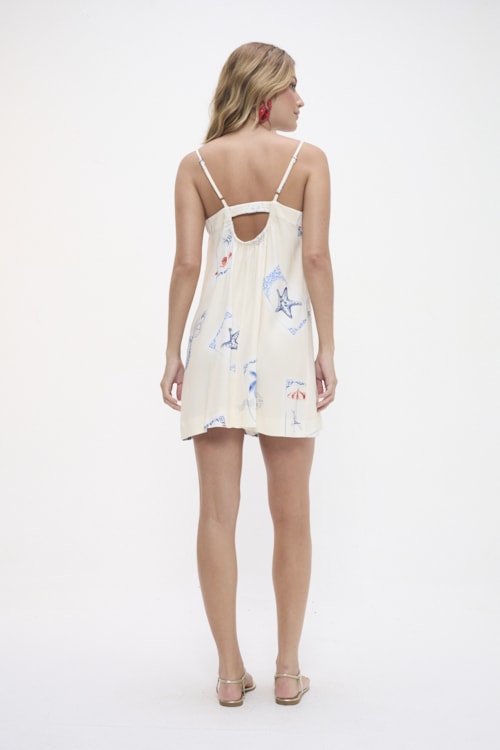 Vestido Curto Postal Estampado - foto 4