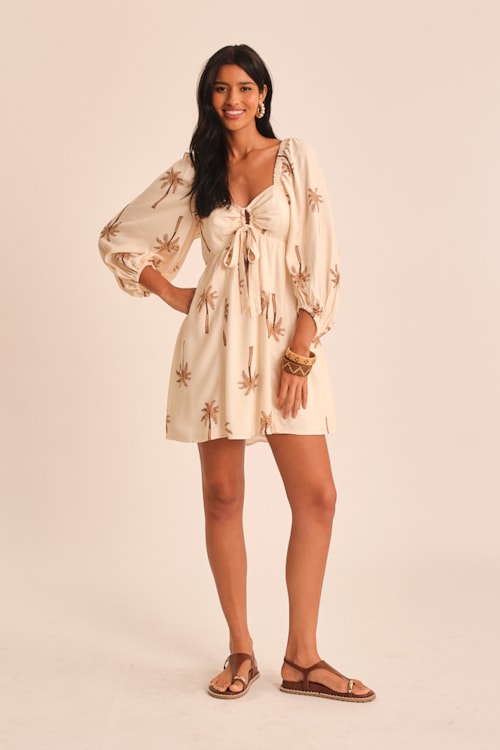 Vestido Curto Tamareira Estampado - foto 1
