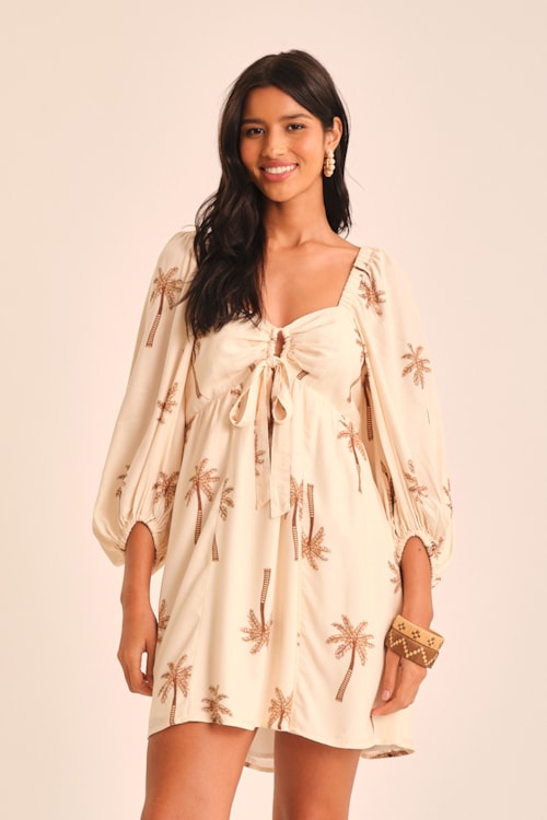 Vestido Curto Tamareira Estampado - foto 4