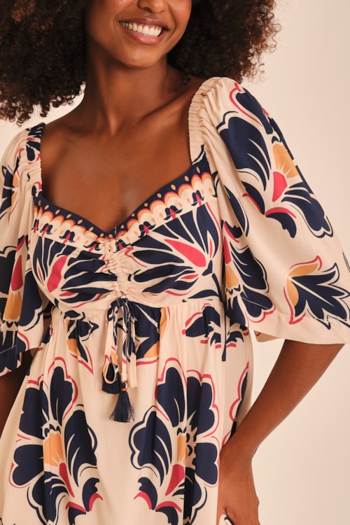 Vestido Curto Tapecaria Estampado - foto 3