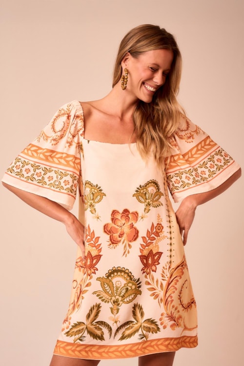 Vestido Curto Tropicale Estampado - foto 1