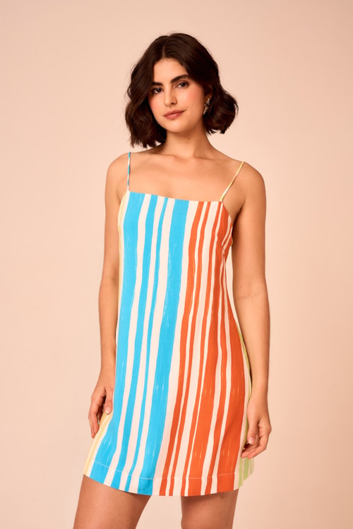 Vestido Curto Tropicos Estampado - foto 1
