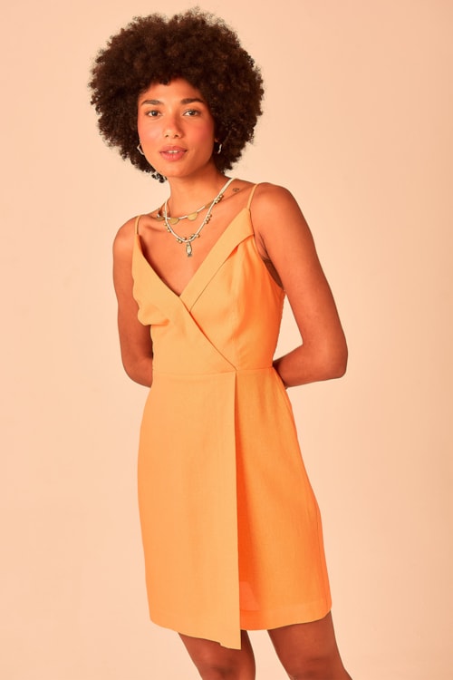 Vestido Curto Tulipa Laranja - foto 4