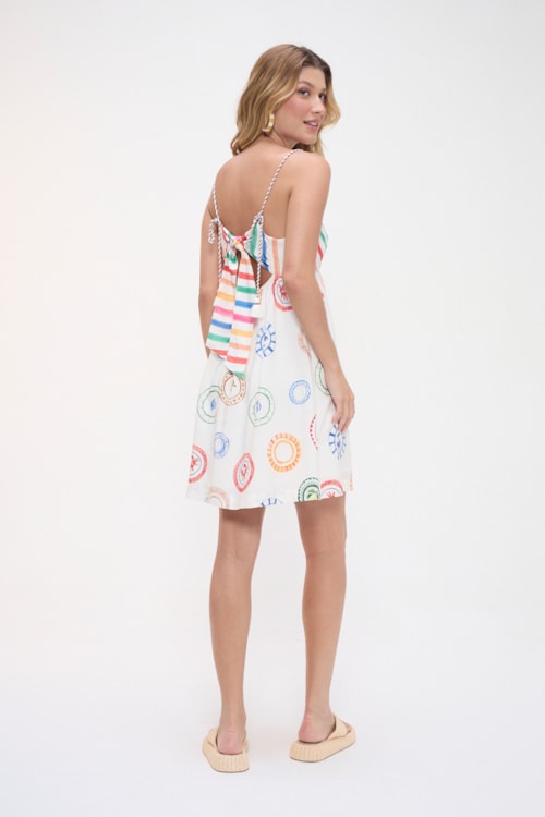 Vestido Curto Verano Estampado - foto 3