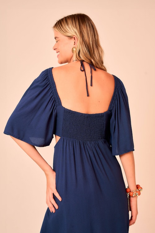 Vestido Curto West Azul - foto 4