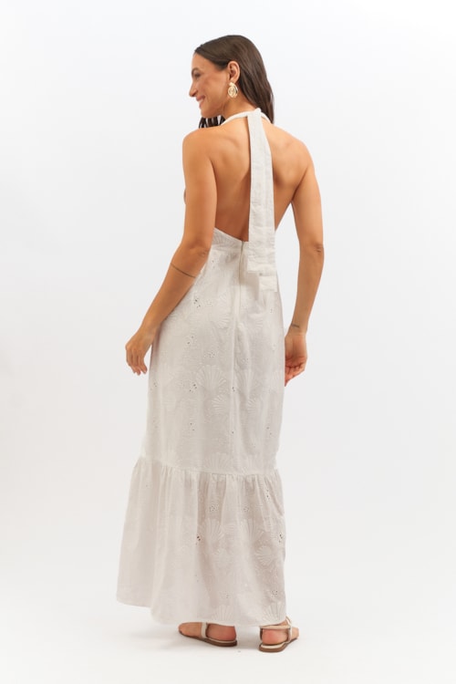 Vestido Frente Unica Laise Oceano Off - foto 4