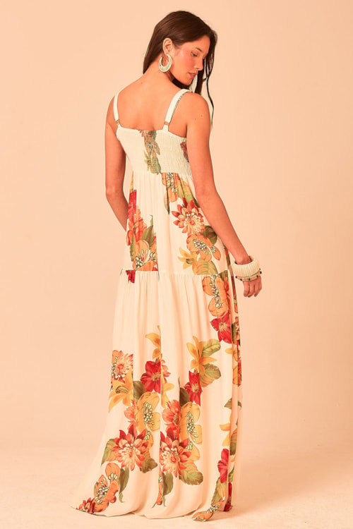 Vestido Longo Floral Frescor Estampado - foto 4