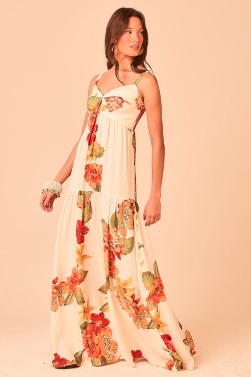 Vestido Longo Floral Frescor Estampado - foto 3