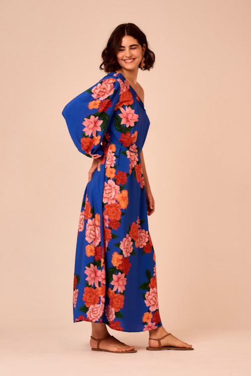 Vestido Longo Jardim De Verona Estampado - foto 2