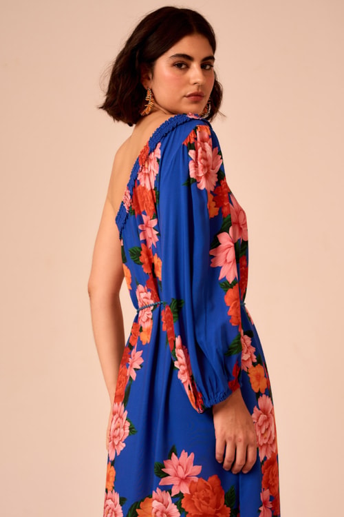 Vestido Longo Jardim De Verona Estampado - foto 3