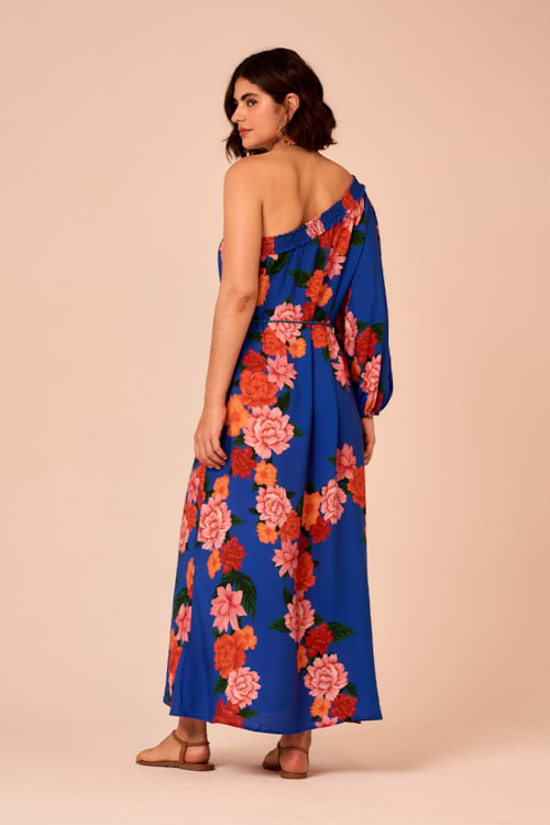 Vestido Longo Jardim De Verona Estampado - foto 4