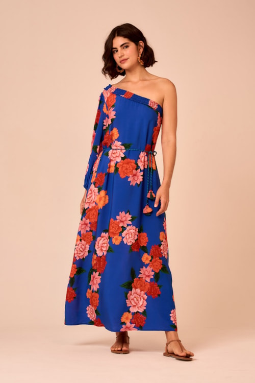 Vestido Longo Jardim De Verona Estampado - foto 1