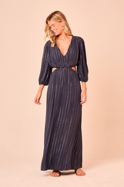Vestido Longo Respiro Azul - foto 1