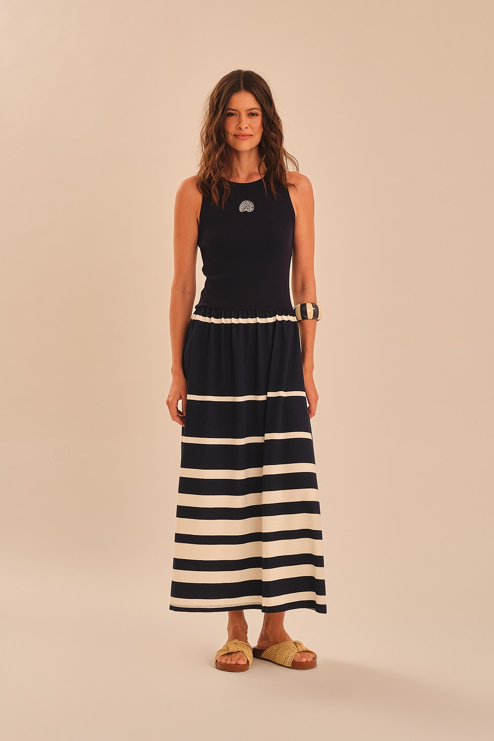 Vestido Mare Boa Listrado