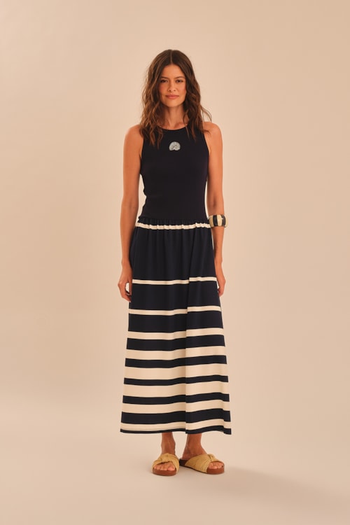Vestido Mare Boa Listrado - foto 1