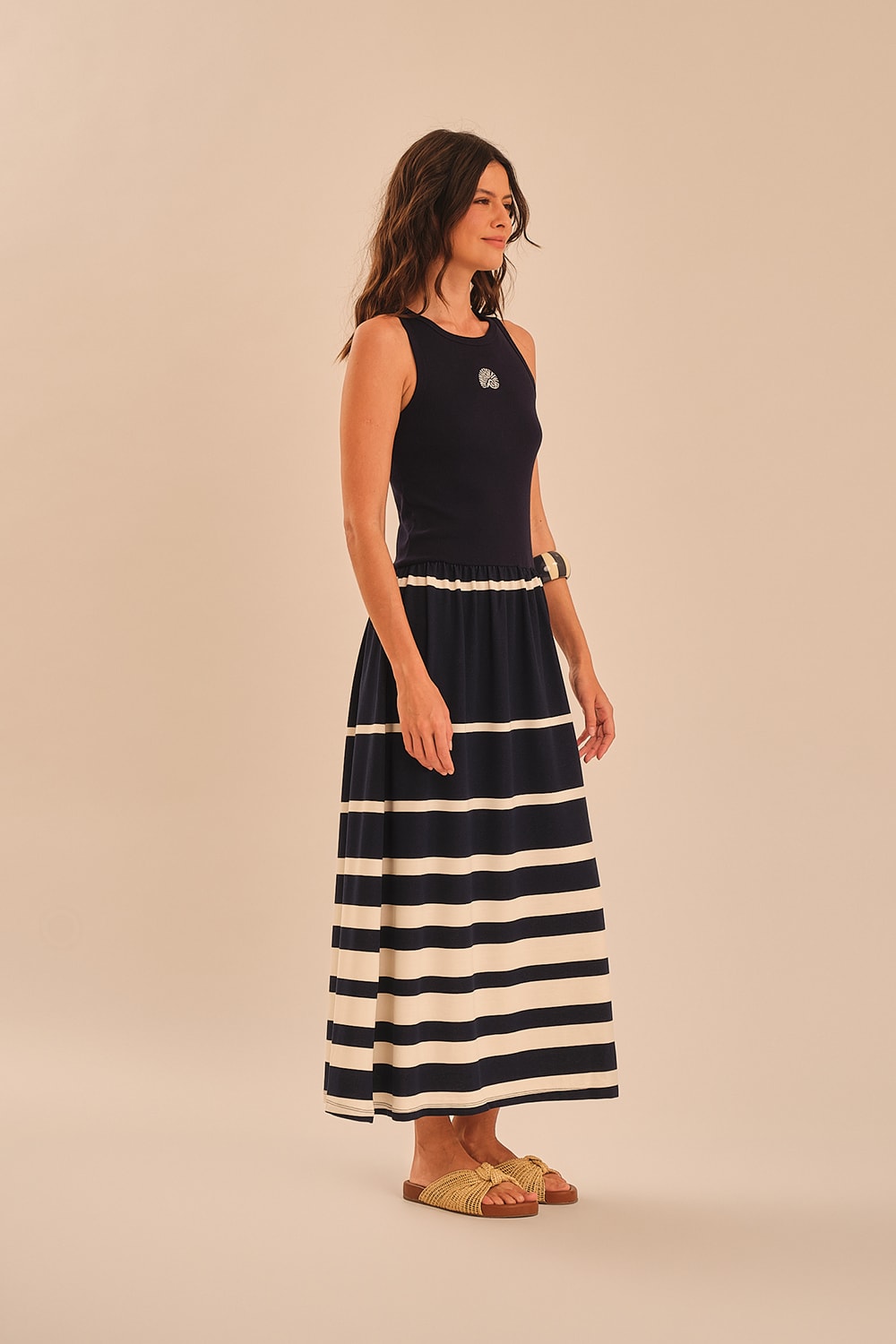 Vestido Mare Boa Listrado