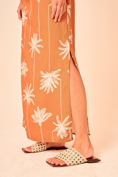 Vestido Midi Coqueiro Minimalist Estampado - foto 4