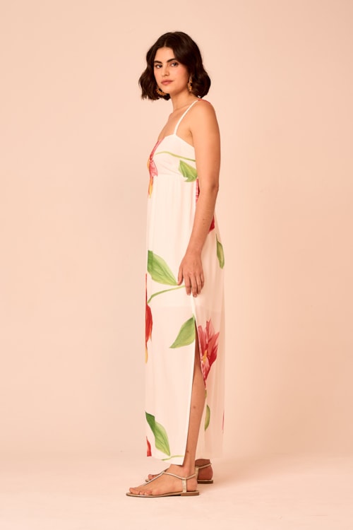 Vestido Midi Estampa Belle Estampado - foto 2
