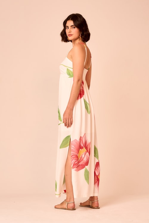 Vestido Midi Estampa Belle Estampado - foto 3