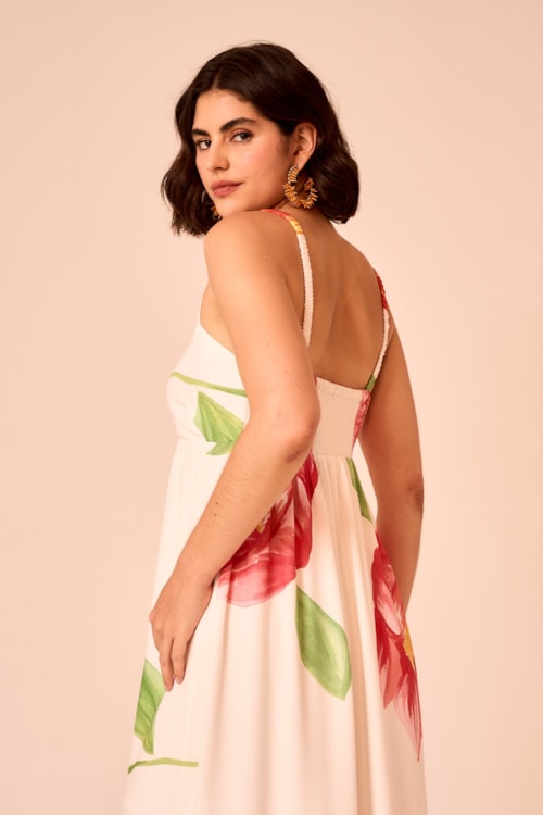 Vestido Midi Estampa Belle Estampado - foto 4