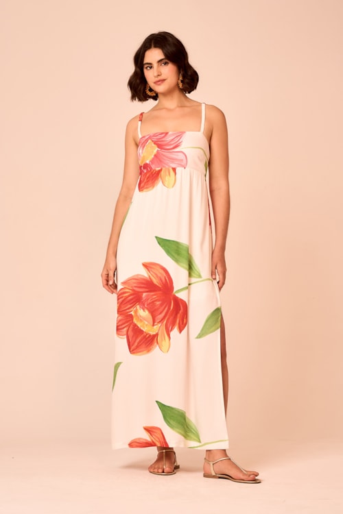 Vestido Midi Estampa Belle Estampado - foto 1