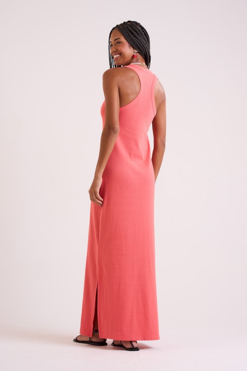 Vestido Rib Nadador Vermelho Fogo - foto 4